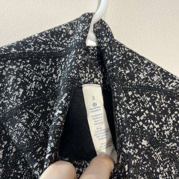 Lululemon Define Jacket Luon Suited Jacquard Black‎ White Size 2 - Picture 5 of 9
